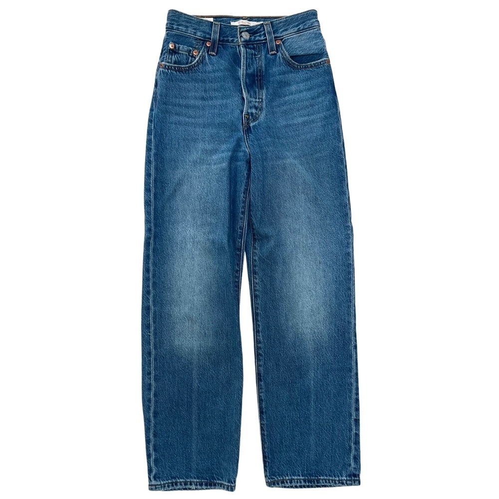 Levi's Ribcage, Straight Leg, Button Fly, Medium Wash - Size 23